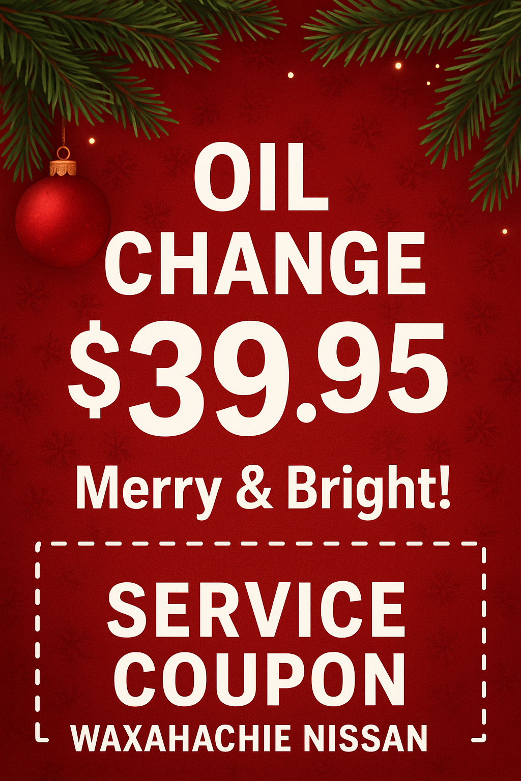 OIL CHANGE SPECIAL